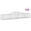 buede gabionkurve 30 stk. 300x50x40/60 cm galvaniseret jern