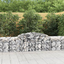 buede gabionkurve 2 stk. 300x50x60/80 cm galvaniseret jern
