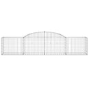 buede gabionkurve 11 stk. 300x50x60/80 cm galvaniseret jern