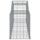 buede gabionkurve 11 stk. 300x50x60/80 cm galvaniseret jern