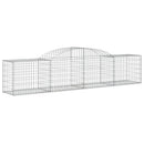 buede gabionkurve 12 stk. 300x50x60/80 cm galvaniseret jern