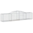 buede gabionkurve 15 stk. 300x50x60/80 cm galvaniseret jern