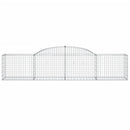 buede gabionkurve 15 stk. 300x50x60/80 cm galvaniseret jern