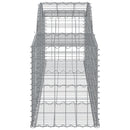 buede gabionkurve 15 stk. 300x50x60/80 cm galvaniseret jern