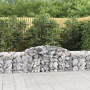 buede gabionkurve 15 stk. 300x50x60/80 cm galvaniseret jern