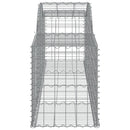 buede gabionkurve 17 stk. 300x50x60/80 cm galvaniseret jern