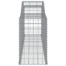 buede gabionkurve 4 stk. 300x50x80/100 cm galvaniseret jern