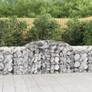 buede gabionkurve 4 stk. 300x50x80/100 cm galvaniseret jern
