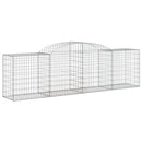 buede gabionkurve 17 stk. 300x50x80/100 cm galvaniseret jern