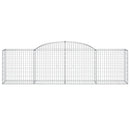 buede gabionkurve 20 stk. 300x50x80/100 cm galvaniseret jern