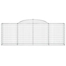 buede gabionkurve 4 stk. 300x50x100/120 cm galvaniseret jern