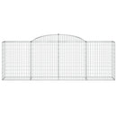 buede gabionkurve 8 stk. 300x50x100/120 cm galvaniseret jern