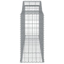 buede gabionkurve 8 stk. 300x50x100/120 cm galvaniseret jern