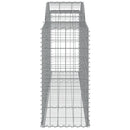 buede gabionkurve 9 stk. 300x50x100/120 cm galvaniseret jern
