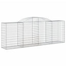buede gabionkurve 11 stk. 300x50x100/120 cm galvaniseret jern