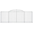 buede gabionkurve 11 stk. 300x50x100/120 cm galvaniseret jern