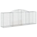 buede gabionkurve 12 stk. 300x50x100/120 cm galvaniseret jern