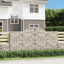 buede gabionkurve 2 stk. 300x50x140/160 cm galvaniseret jern