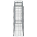 buede gabionkurve 3 stk. 300x50x140/160 cm galvaniseret jern