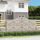 buede gabionkurve 4 stk. 300x50x140/160 cm galvaniseret jern