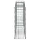 buede gabionkurve 17 stk. 300x50x140/160 cm galvaniseret jern