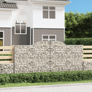 buede gabionkurve 17 stk. 300x50x140/160 cm galvaniseret jern