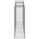 buede gabionkurve 25 stk. 300x50x140/160 cm galvaniseret jern
