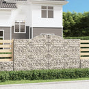 buede gabionkurve 3 stk. 300x50x160/180 cm galvaniseret jern
