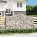 buede gabionkurve 7 stk. 300x50x160/180 cm galvaniseret jern