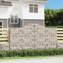 buede gabionkurve 8 stk. 300x50x160/180 cm galvaniseret jern