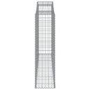 buede gabionkurve 4 stk. 300x50x180/200 cm galvaniseret jern