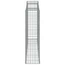 buede gabionkurve 7 stk. 300x50x180/200 cm galvaniseret jern