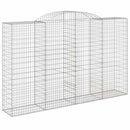 buede gabionkurve 11 stk. 300x50x180/200 cm galvaniseret jern