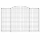 buede gabionkurve 11 stk. 300x50x180/200 cm galvaniseret jern
