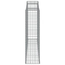 buede gabionkurve 12 stk. 300x50x180/200 cm galvaniseret jern