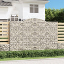 buede gabionkurve 2 stk. 300x50x200/220 cm galvaniseret jern