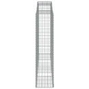 buede gabionkurve 7 stk. 300x50x200/220 cm galvaniseret jern