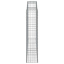 buede gabionkurve 4 stk. 300x50x220/240 cm galvaniseret jern