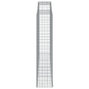 buede gabionkurve 7 stk. 300x50x220/240 cm galvaniseret jern