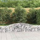 buede gabionkurve 2 stk. 400x30x40/60 cm galvaniseret jern