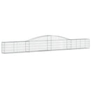 buede gabionkurve 3 stk. 400x30x40/60 cm galvaniseret jern