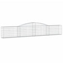 buede gabionkurve 3 stk. 400x30x60/80 cm galvaniseret jern