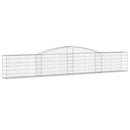 buede gabionkurve 4 stk. 400x30x60/80 cm galvaniseret jern