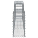 buede gabionkurve 4 stk. 400x30x60/80 cm galvaniseret jern