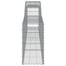 buede gabionkurve 6 stk. 400x30x60/80 cm galvaniseret jern