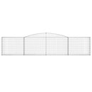 buede gabionkurve 20 stk. 400x30x80/100 cm galvaniseret jern