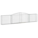 buede gabionkurve 25 stk. 400x30x80/100 cm galvaniseret jern