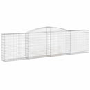 buede gabionkurve 8 stk. 400x30x100/120 cm galvaniseret jern