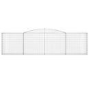 buede gabionkurve 8 stk. 400x30x100/120 cm galvaniseret jern