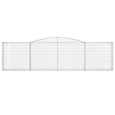 buede gabionkurve 9 stk. 400x30x100/120 cm galvaniseret jern